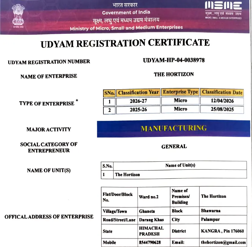 MSME Registration preview